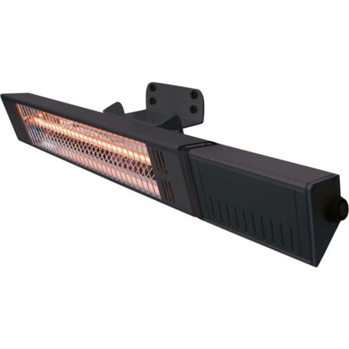 Sunred – Fortuna - Zwart - Wand model - Terrasverwarmer – Halogeen rosé goud technologie