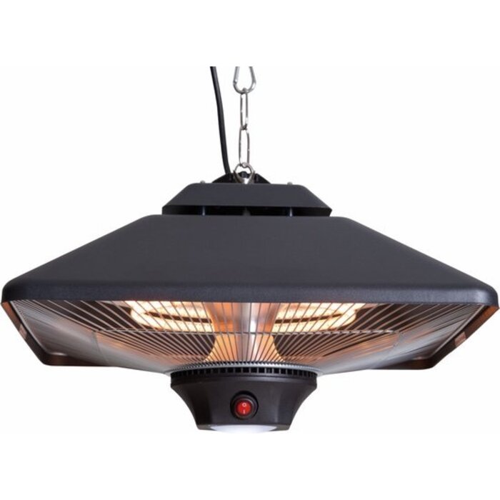 Sunred – Spica – Schwarz – Hängemodell – Terrassenheizer – Halogen-Technologie