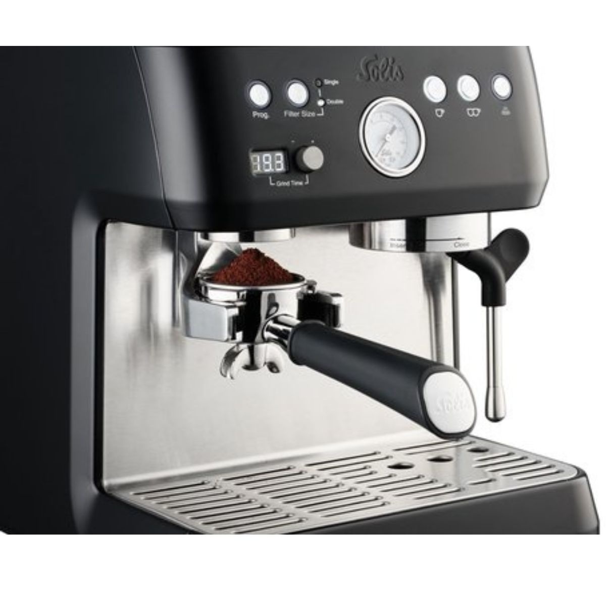 Solis Solis Grind & Infuse Perfetta 1019 Espressomachine - Pistonmachine - Koffiemachine met Bonen - Zwart