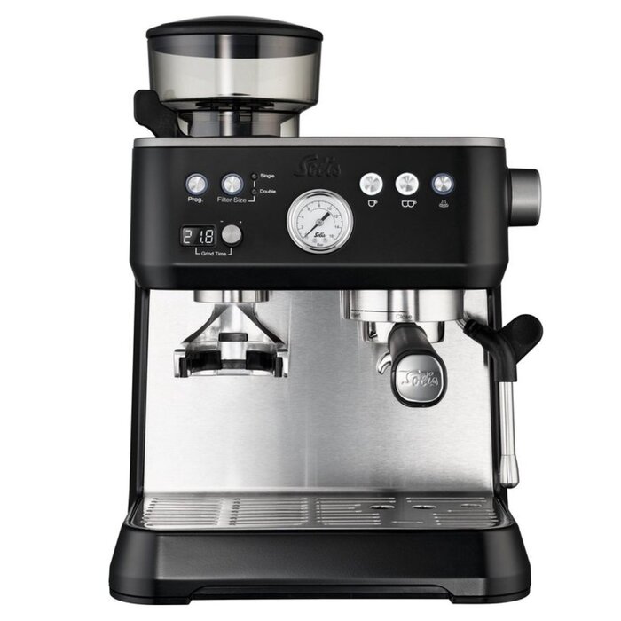 Solis Solis Grind & Infuse Perfetta 1019 Espressomachine - Pistonmachine - Koffiemachine met Bonen - Zwart