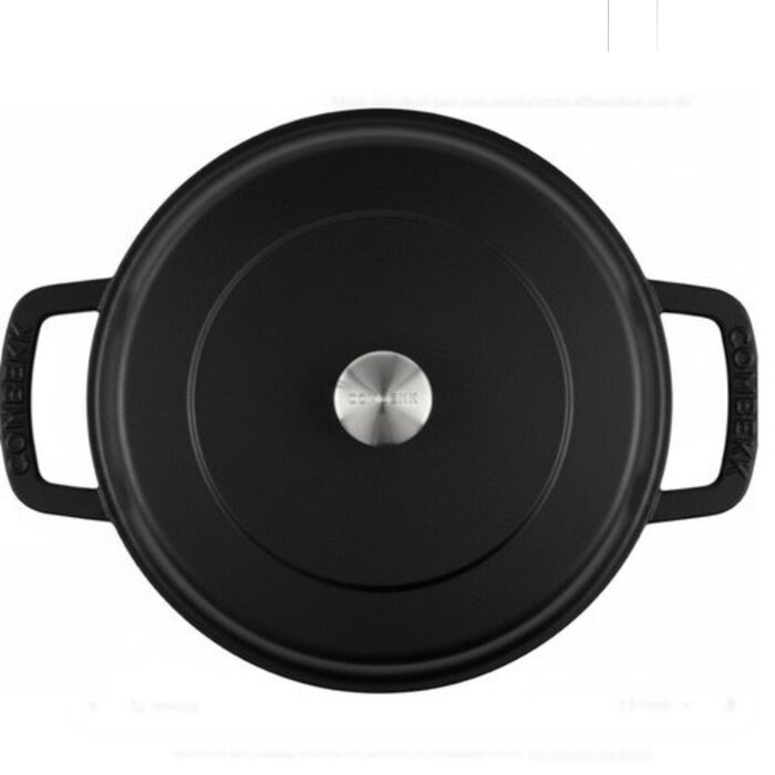 Combekk Combekk gietijzeren braadpan 28 cm / 3 liter – zwart