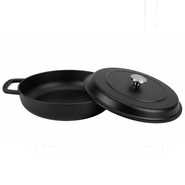 Combekk Combekk gietijzeren braadpan 28 cm / 3 liter – zwart