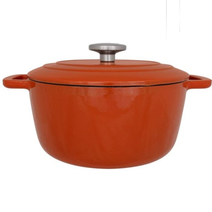 Cosy&Trendy Fontestic gietijzeren stoofpan 4,6 liter – roest, geschikt voor alle warmtebronnen