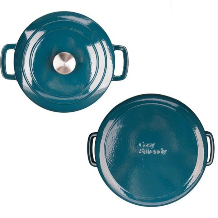 Cosy&Trendy Fontestic Braadpan Green Heron – Gietijzer 28 cm / 8 Liter, geschikt voor alle warmtebronnen