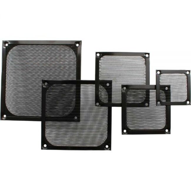 PC ventilator beschermfilter (fan filter) - 80 x 80 mm / zwart