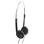 SoundLAB lichtgewicht on-ear stereo hoofdtelefoon / zwart - 1,2 meter