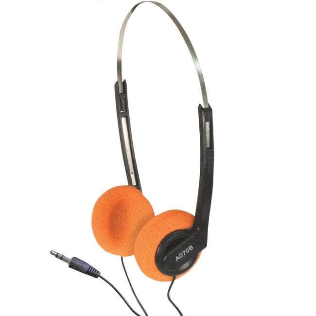 SoundLAB lichtgewicht on-ear stereo hoofdtelefoon / oranje - 1,2 meter