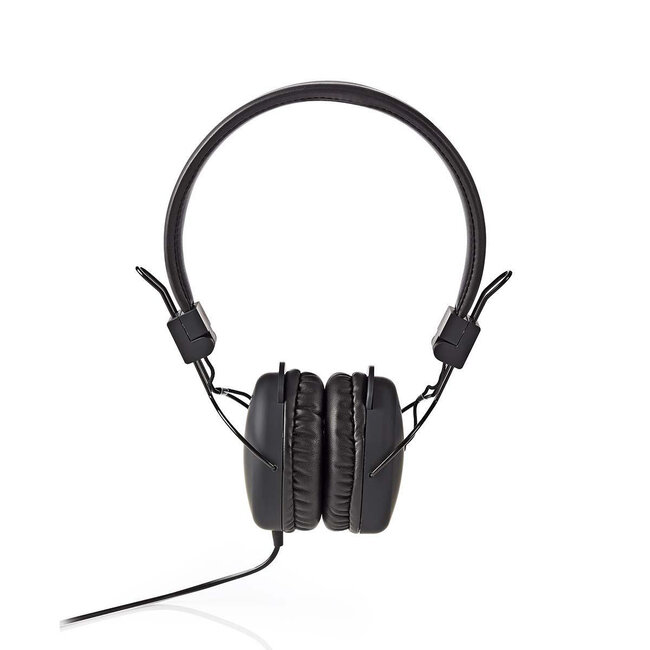 Nedis on-ear stereo hoofdtelefoon / zwart - 1,2 meter