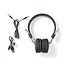 Nedis Bluetooth on-ear hoofdtelefoon met microfoon / zwart