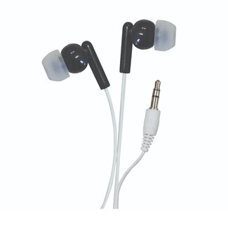 SoundLAB SoundLAB stereo in-ear earphones / zwart/wit - 1,2 meter