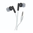 SoundLAB stereo in-ear earphones / zwart/wit - 1,2 meter