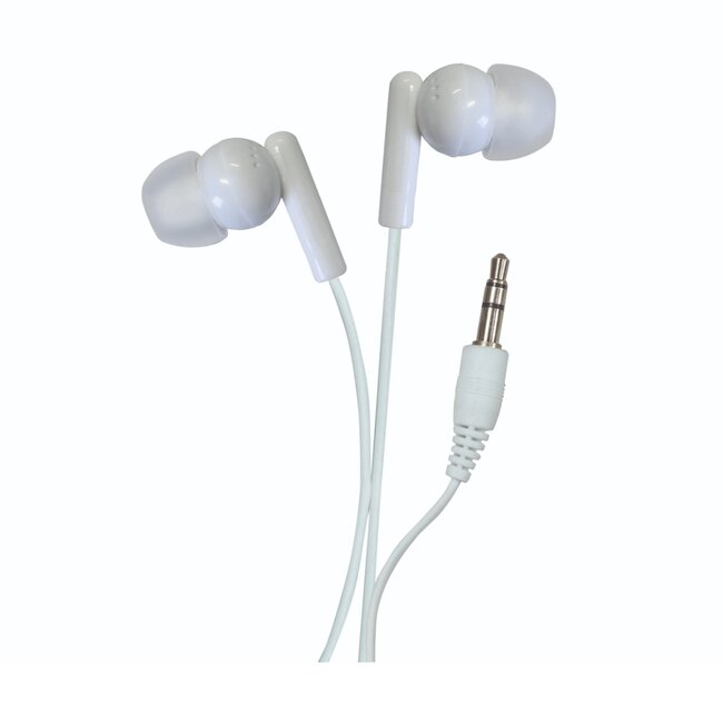 SoundLAB stereo in-ear earphones / wit - 1,2 meter