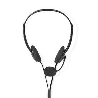 Nedis Nedis stereo on-ear headset - 2x 3,5mm Jack / zwart - 2 meter