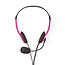 Nedis stereo on-ear headset - 2x 3,5mm Jack / roze - 2 meter