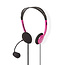 Nedis stereo on-ear headset - 2x 3,5mm Jack / roze - 2 meter