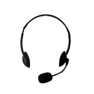 Ewent Ewent on-ear stereo headset - 2x 3,5mm Jack / zwart - 2,1 meter