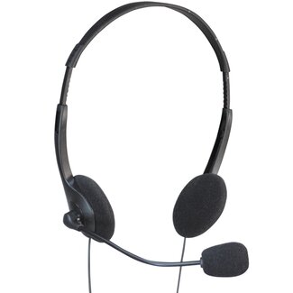 SoundLAB SoundLAB on-ear stereo headset - 2x 3,5mm Jack / zwart - 2,5 meter