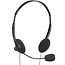 SoundLAB on-ear stereo headset - 2x 3,5mm Jack / zwart - 2,5 meter