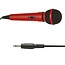 Mr Entertainer bedrade karaoke microfoon - 3,5mm Jack / rood - 2,8 meter