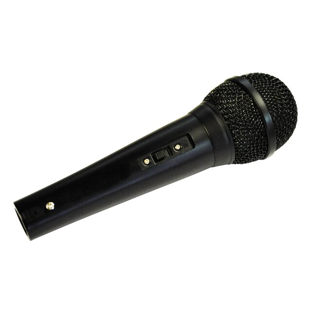 Mr Entertainer bedrade karaoke microfoon - XLR - 6,35mm Jack / zwart - 3 meter