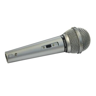 Mr Entertainer Mr Entertainer bedrade karaoke microfoon - XLR - 6,35mm Jack / grijs - 3 meter