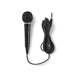 Nedis Nedis bedrade microfoon - 6,35mm Jack - plastic / zwart - 5 meter