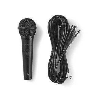 Nedis Nedis bedrade microfoon - XLR - 6,35mm Jack - metaal / zwart - 5 meter