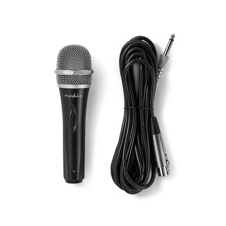 Nedis Nedis professionele bedrade microfoon - XLR - 6,35mm Jack - metaal / zwart - 5 meter