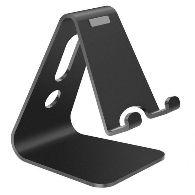 Aluminium tafelstandaard voor smartphones / zwart