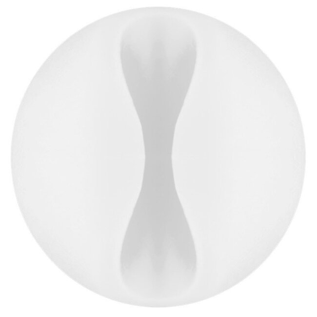 Zelfklevende kabelhouders voor 1 kabel - 5 stuks / wit