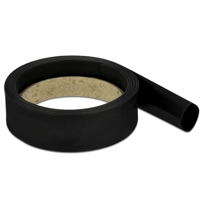 Krimpkous 2m - 18mm naar 9mm - 1 stuk / zwart | DeLOCK