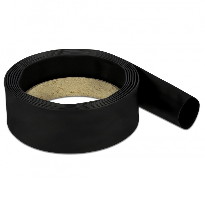 Krimpkous 2m - 22mm naar 11mm - 1 stuk / zwart | DeLOCK