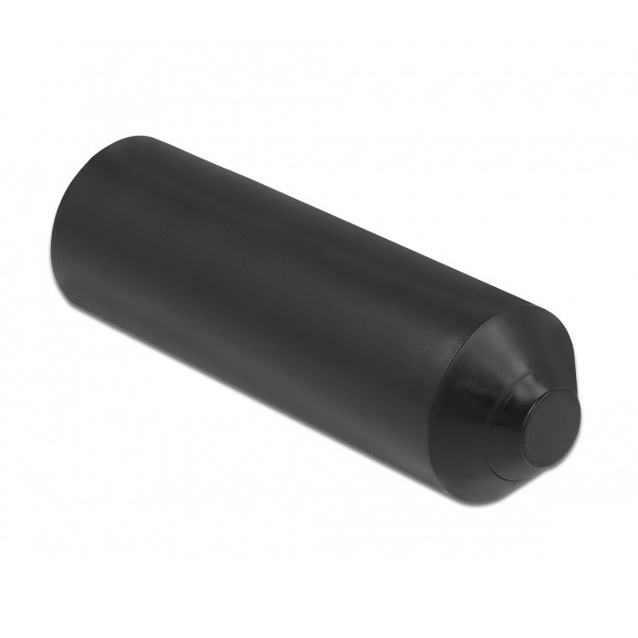Eindkappen 80mm voor kabels tot 25mm - 2 stuks / zwart | DeLOCK