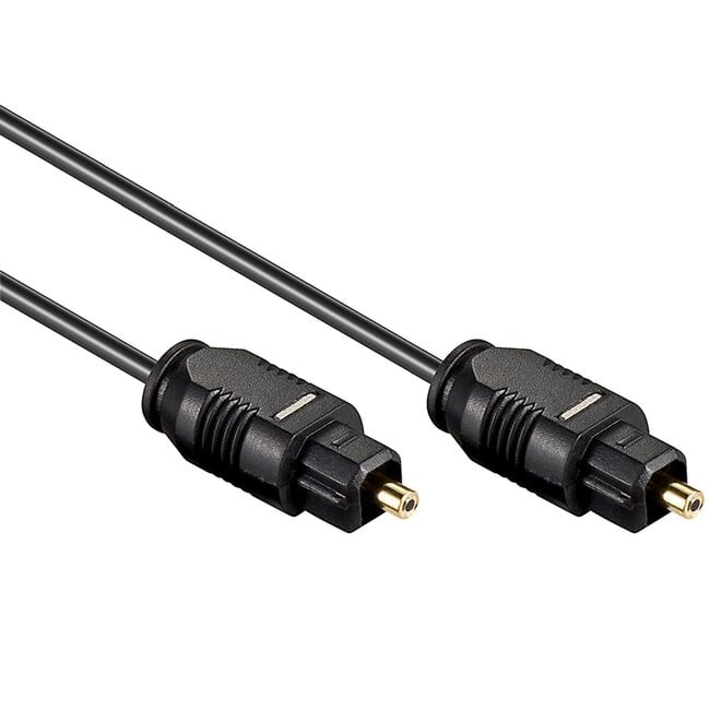 Digitale optische Toslink audio kabel - 2,2mm / zwart - 0,20 meter