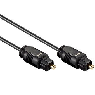 Transmedia Digitale optische Toslink audio kabel - 2,2mm / zwart - 1 meter