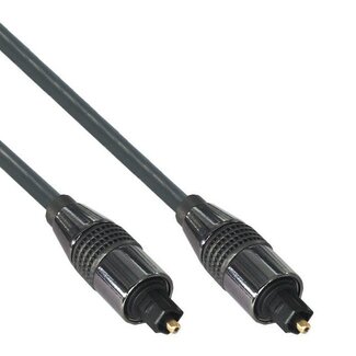 MaxTrack Digitale optische Toslink audio kabel - 6mm / zwart - 1 meter