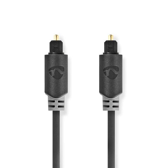 Nedis digitale optische Toslink audio kabel / zwart - 2 meter