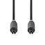 Nedis digitale optische Toslink audio kabel / zwart - 2 meter