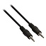 3,5mm Jack stereo audio kabel / zwart - 0,20 meter