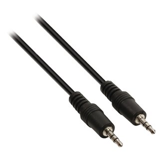 Transmedia 3,5mm Jack stereo audio kabel / zwart - 1,5 meter