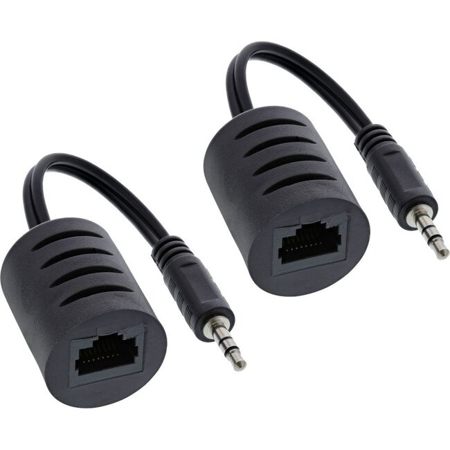 3,5mm Jack stereo over ethernet extender set