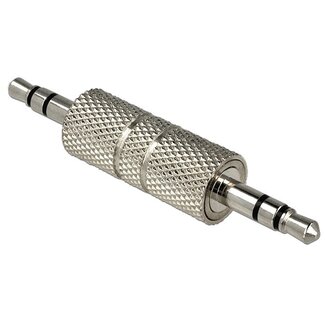 Universal Koppelstuk 3,5mm Jack (m) - 3,5mm Jack (m) stereo / metaal