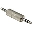 Koppelstuk 3,5mm Jack (m) - 3,5mm Jack (m) stereo / metaal