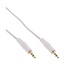 3,5mm Jack stereo audio kabel - verguld / wit - 0,50 meter