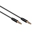 3,5mm Jack stereo audio slim kabel / zwart - 1 meter