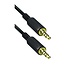 3,5mm Jack 4-polig audio/video kabel / zwart - 1 meter