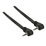 3,5mm Jack 4-polig audio/video kabel - haaks / zwart - 2 meter