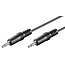 3,5mm Jack mono audio kabel - zwart - 2,5 meter