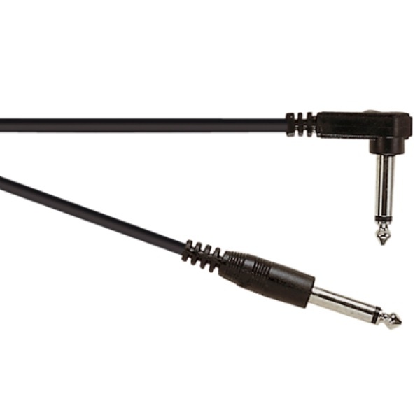 Soundlab gitaarkabel met haakse plug 3 meter