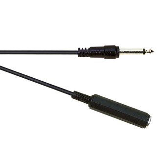 SoundLAB 6,35mm Jack mono audio verlengkabel - 6 meter